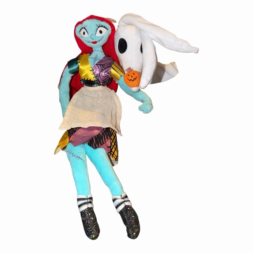 Nightmare Before Christmas Sally Zero Poseable Plush Doll Lot Halloween Decor